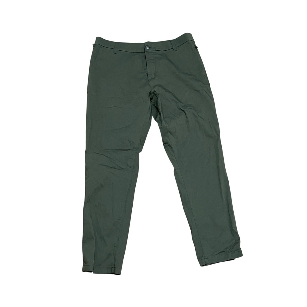 Birddogs Men's 36x30 Olive Green Lined Khakis Pants Stretch Chino Commute Travel